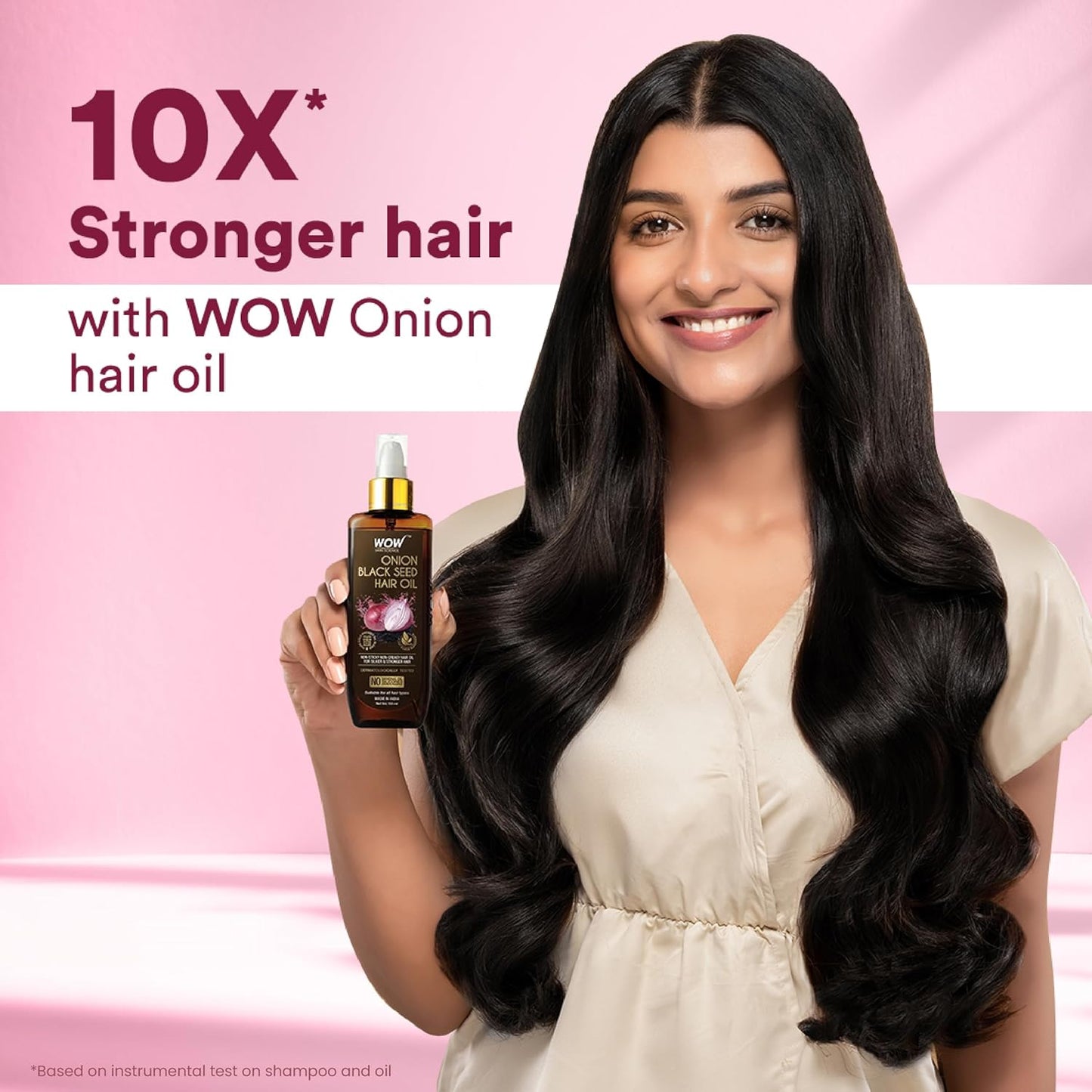 WOW Red Onion Black Seed Hair Oil | Nourishing & Strengthening for Healthy Hair Growth.