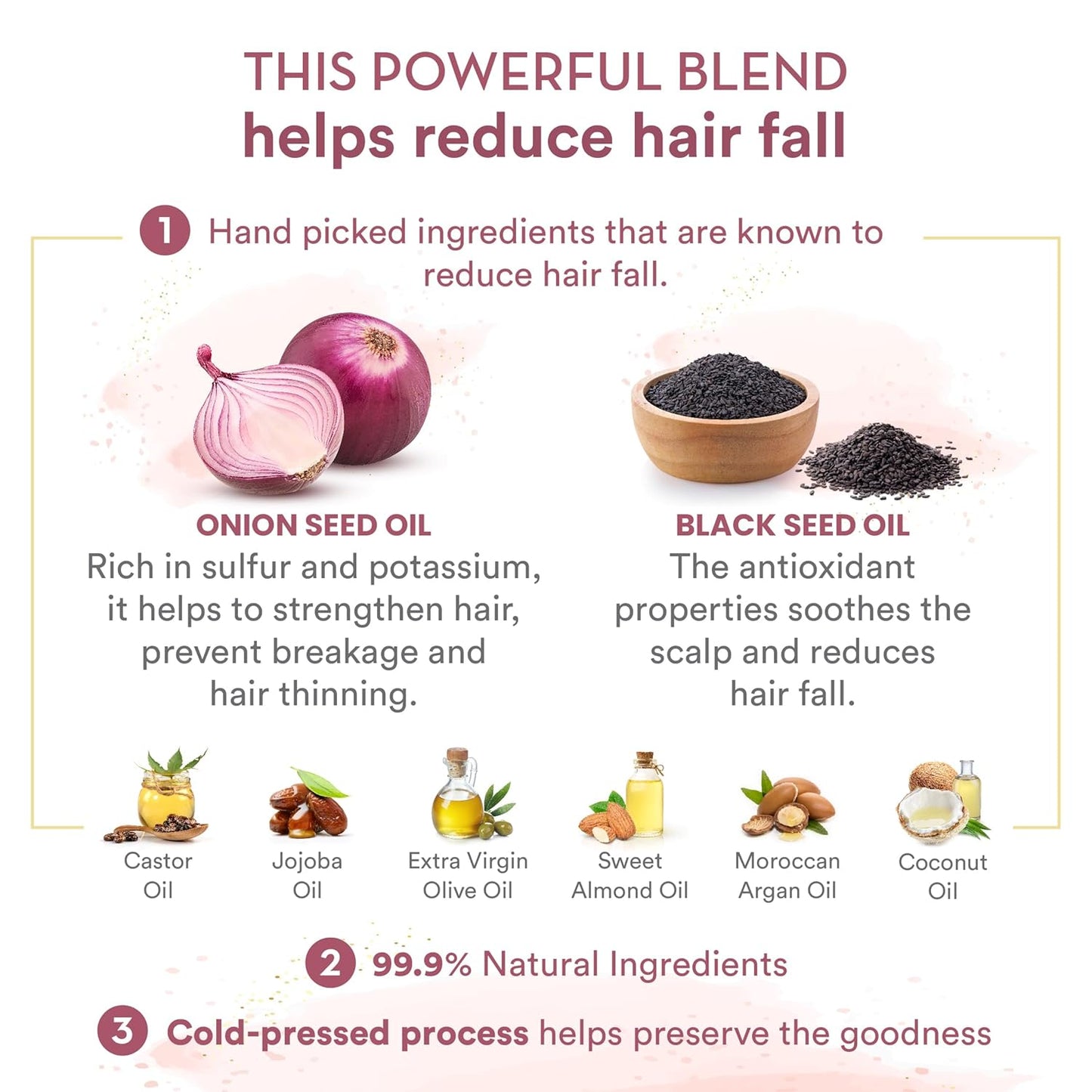 WOW Red Onion Black Seed Hair Oil | Nourishing & Strengthening for Healthy Hair Growth.