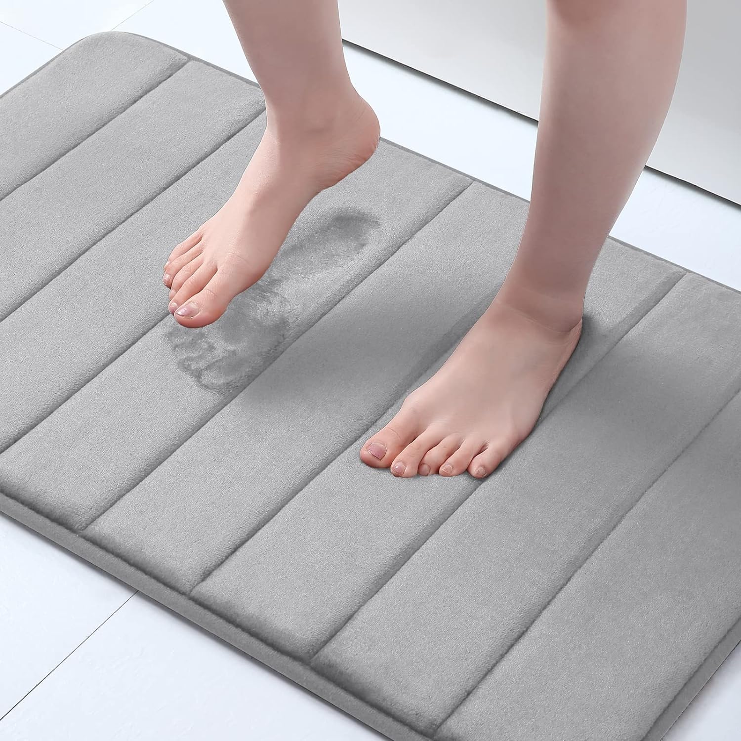 Memory Foam Bath Mat & Non-Slip Bathroom Rug