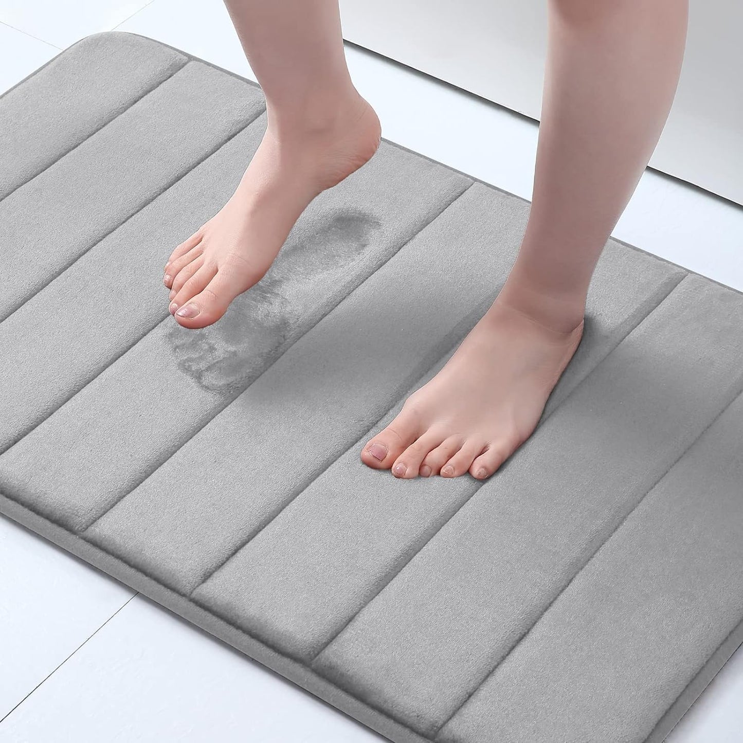 Memory Foam Bath Mat | Large 50 x 80 Inches, Super Absorbent & Non-Slip Bathroom Rug