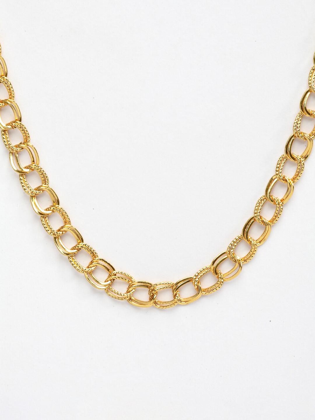 Elegant Gold Plated Chain Alloy Material