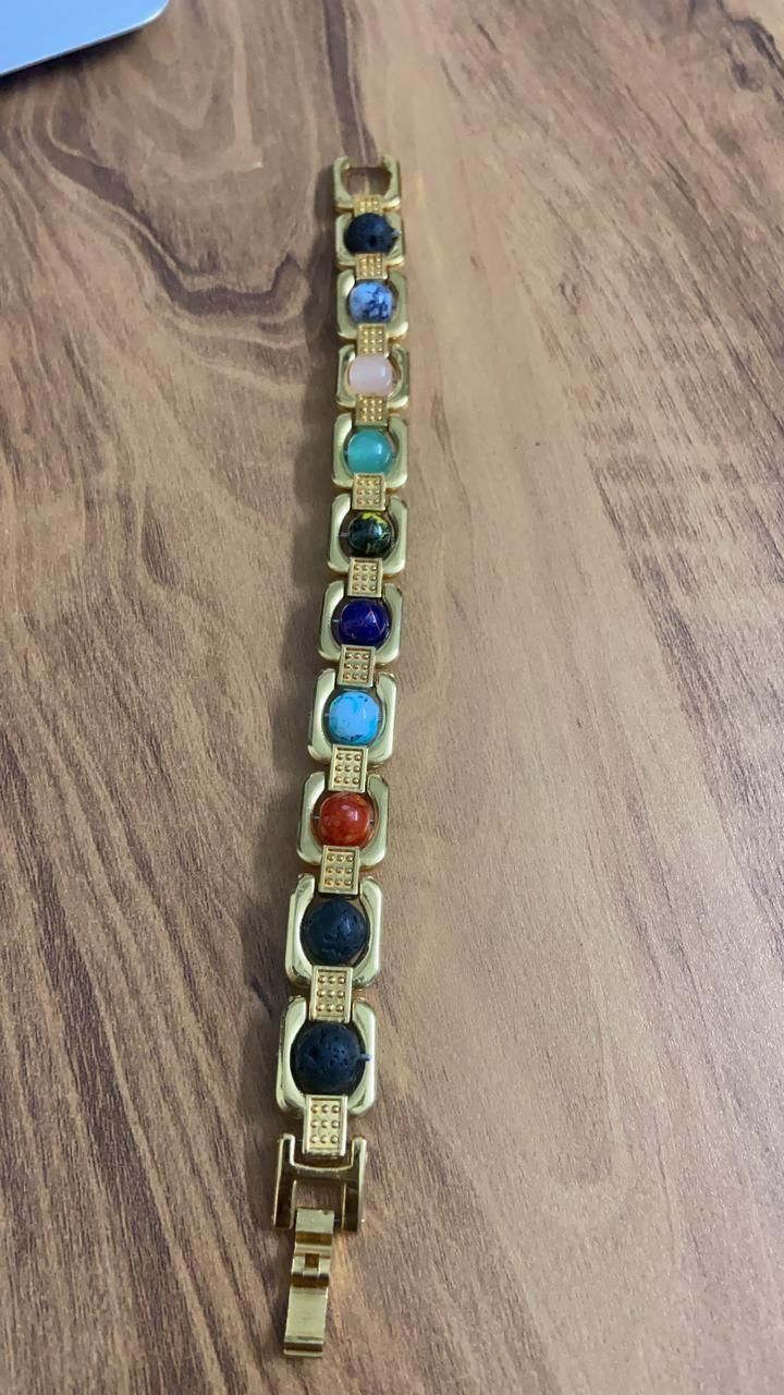 Colorful 7 Chakras Crystal Bead Bracelet