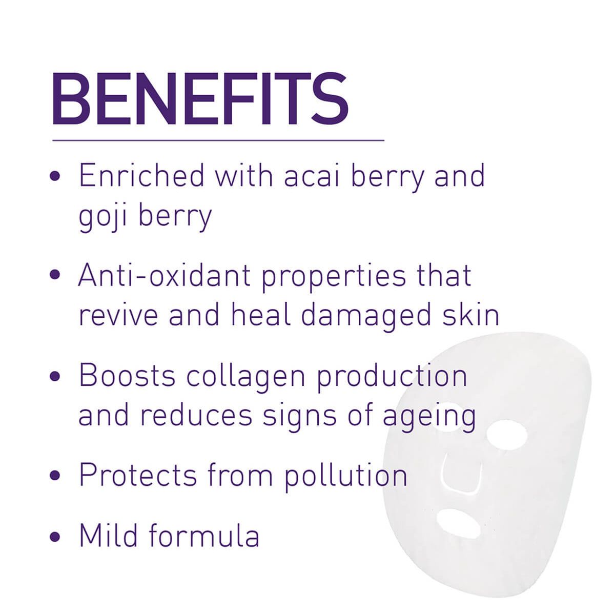 MyGlamm K.PLAY Acai Berry Anti-Oxidant Sheet Mask | Revitalizing & Nourishing Skincare.