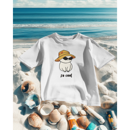 So Cool Cat-Printed Round neck T-Shirts | Stylish & Comfortable