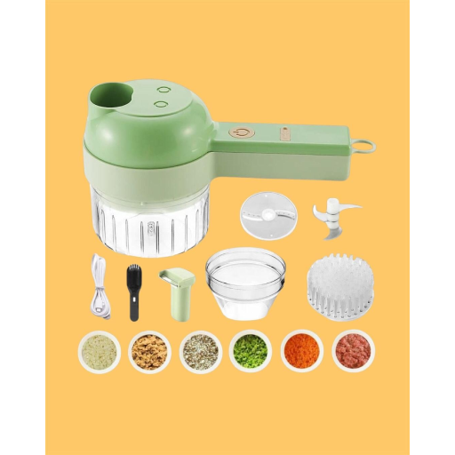 4 in 1 Portable Electric Vegetable Cutter Set