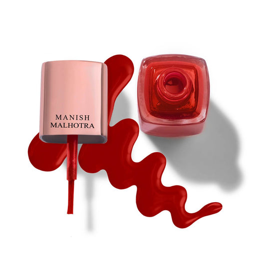 Manish Malhotra Gel Finish Nail Lacquer - The Love Edit | Pastel-Blush Babe (Candy pink) | Lustrous, Long-Lasting Color