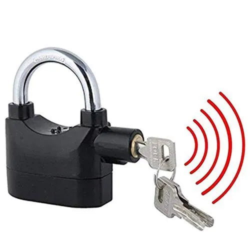 Yug U Key Security Alarm Lock | Black Coated Alarm Lock for Enhanced ProtectionM