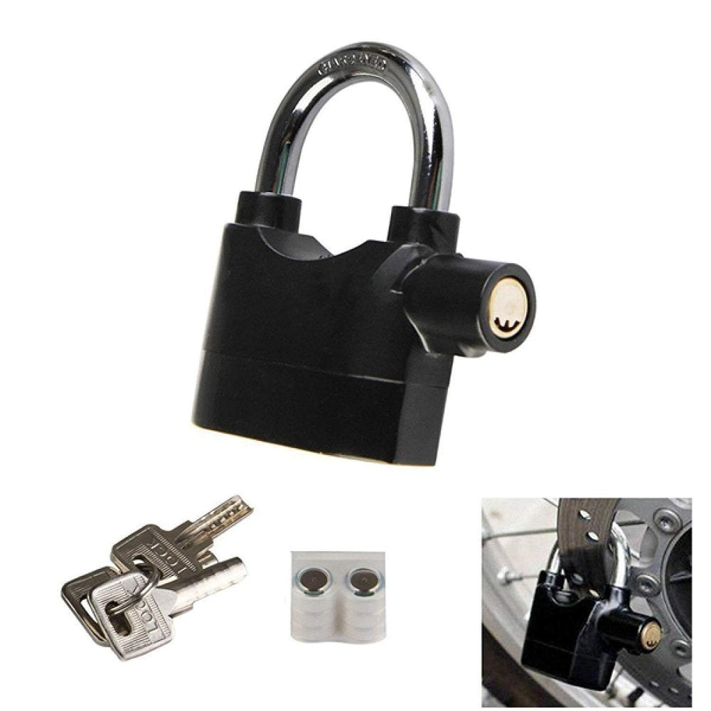 Yug U Key Security Alarm Lock | Black Coated Alarm Lock for Enhanced ProtectionM