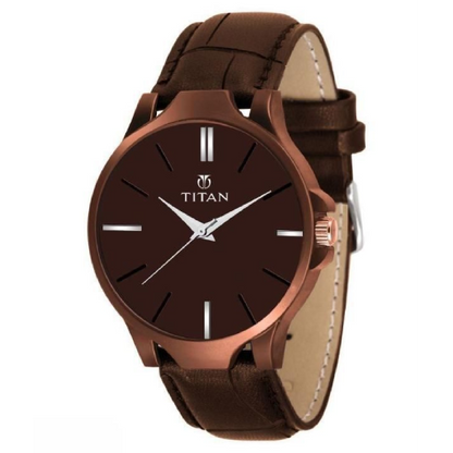 BD Men's Analog Leather Watch