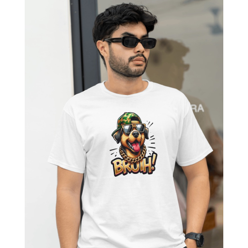 Bruh Dog T-Shirt - Savage and Funny Canine Graphic Tee