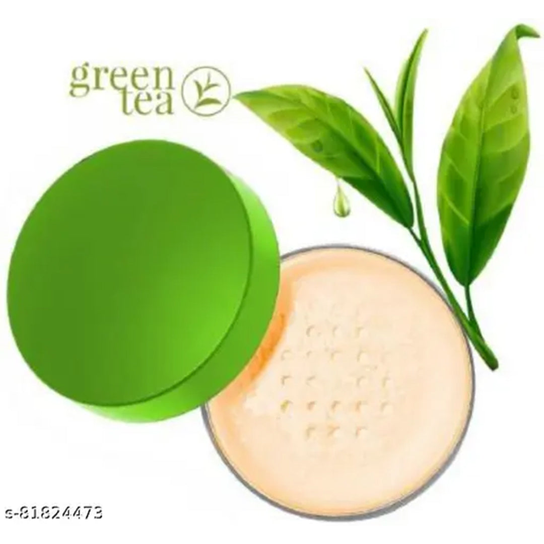 Huda Beauty Face Powder - Green Tea | Matte Finish & Oil Control.