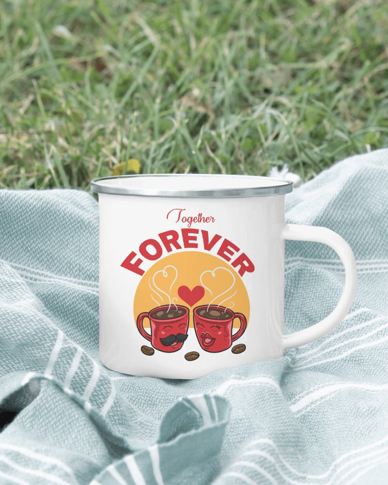 Cute Love Couple Coffee Mug - Fun and Playful Couple Design