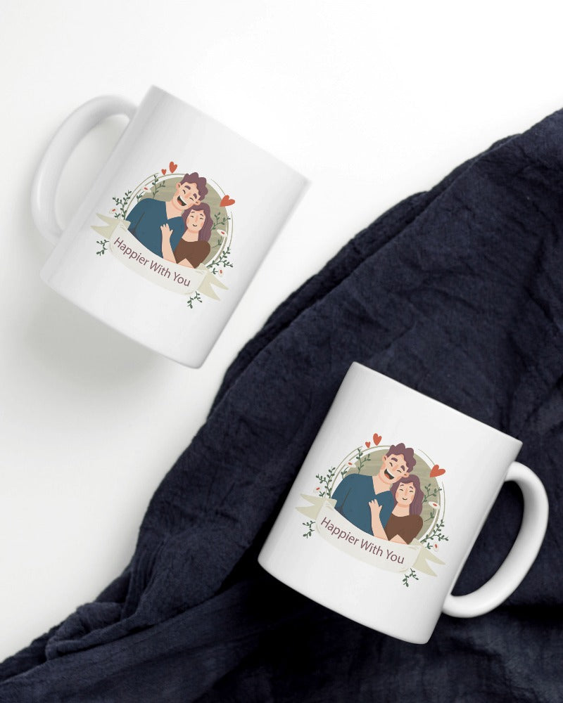 Couples Coffee Mug Set - Romantic Gift for Lovers