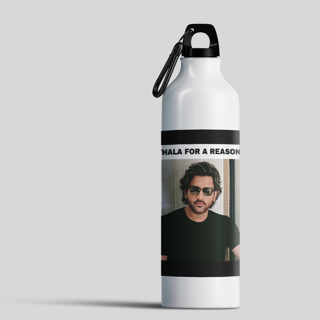 MS Dhoni Shipper Bottle - Thala for a reason Cricket Star Design