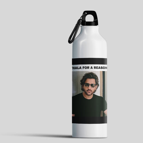MS Dhoni Sipper Bottle - Thala for a reason Cricket Star Design