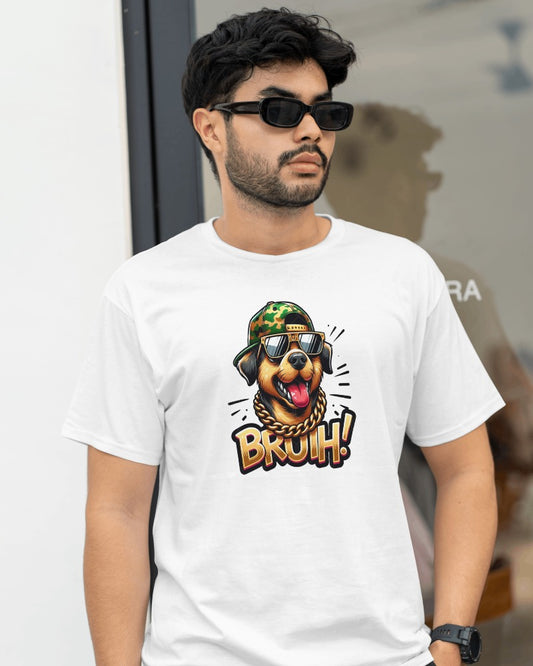 Bruh Dog T-Shirt - Savage and Funny Canine Graphic Tee