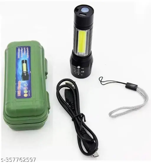 Compact Metal Torch | Portable & Durable LED Flashlight for Everyday Use.