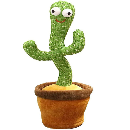 SUPER TOY Dancing Cactus Talking Plush | Singing, Recording & Light-Up Interactive Toy for Toddlers