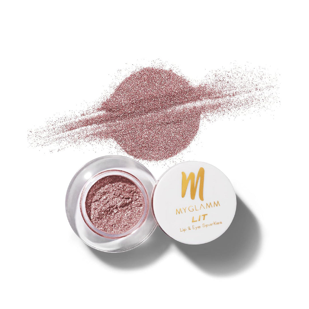 MyGlamm LIT Lip & Eye Sparkles - Her Royal Hotness | Dazzling Multi-Use Glitter for Lips & Eyes.