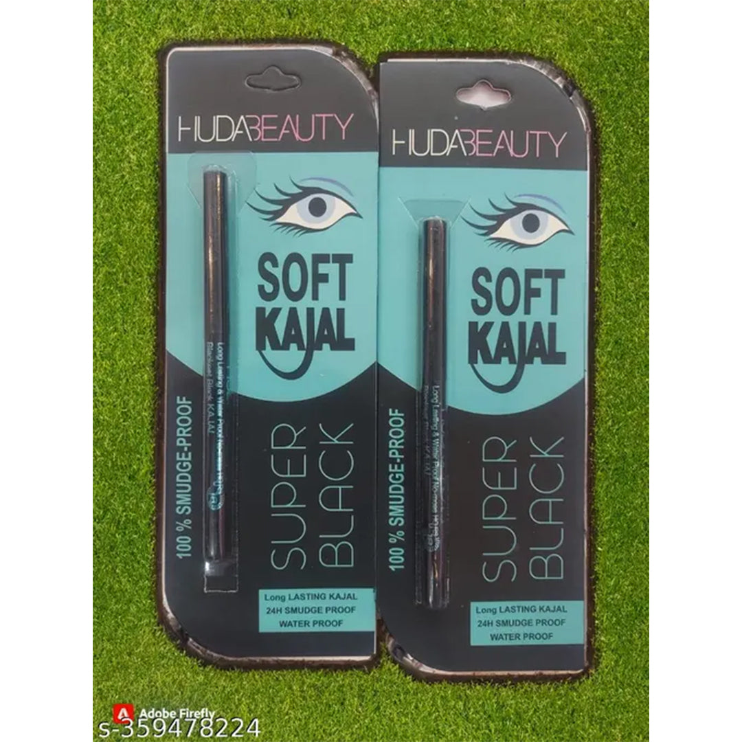 Huda Beauty Long Lasting Kajal - Pack of Two | Intense Color & Smudge-Proof Formula.