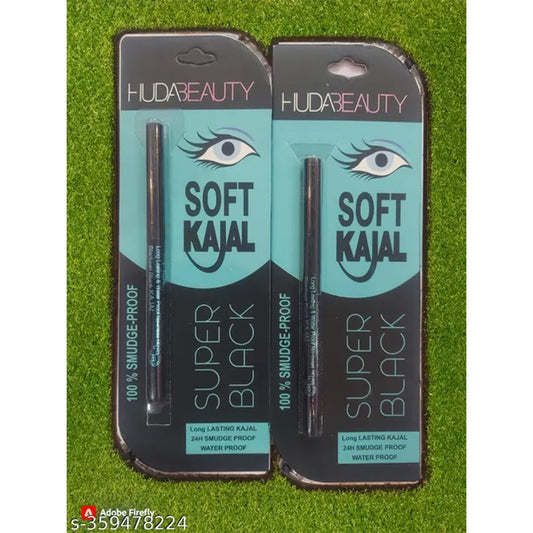 Huda Beauty Long Lasting Kajal - Pack of Two | Intense Color & Smudge-Proof Formula.