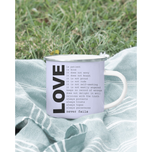Romantic Love Quote Tea Cup Design | Heartfelt Message for Every Sip