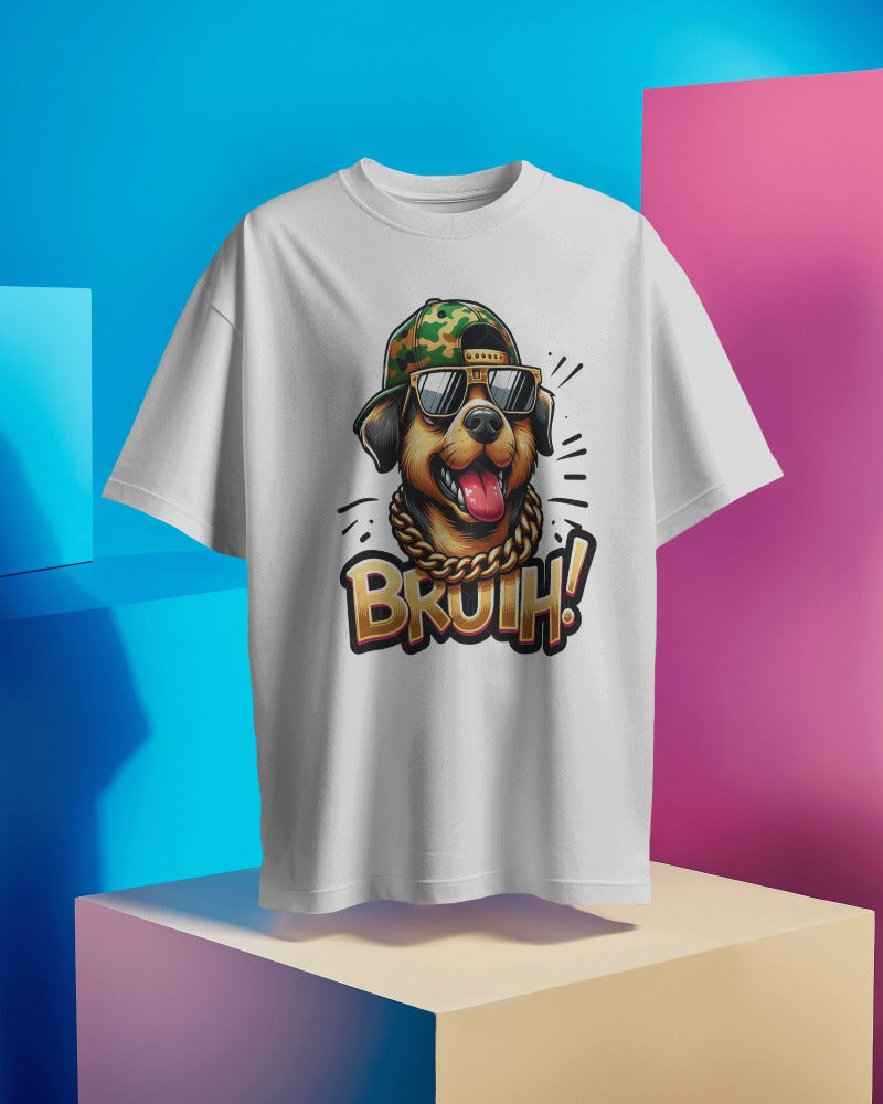 Bruh Dog T-Shirt - Savage and Funny Canine Graphic Tee