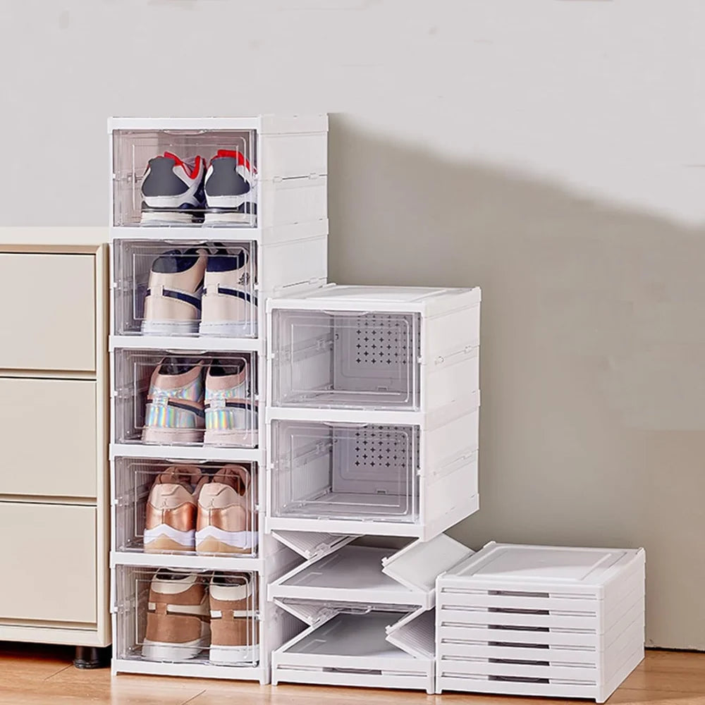 Multipurpose Foldable 5-Layer Storage Cabinet | Space-Saving Organizer for Home & Office