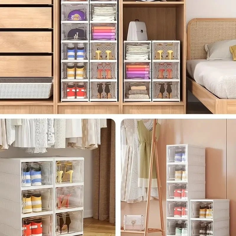 Multipurpose Foldable 5-Layer Storage Cabinet | Space-Saving Organizer for Home & Office