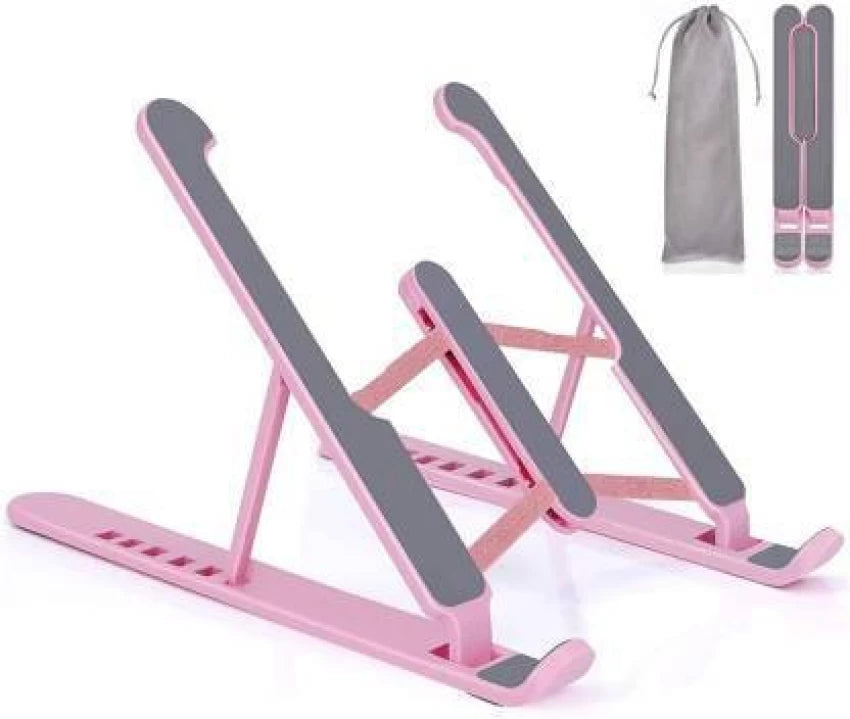 Ergonomic Plastic Laptop Stand: Portable and Adjustable Laptop Holder for Improved Comfort and Ventilation