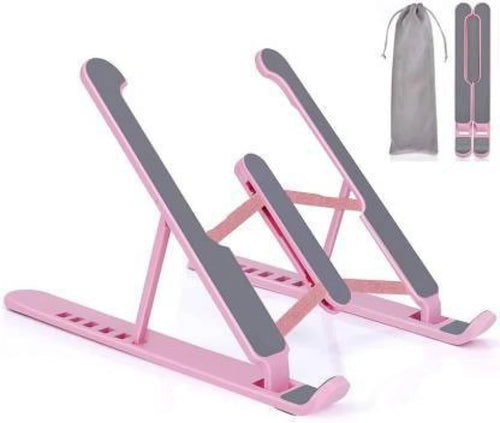 Ergonomic Plastic Laptop Stand: Portable and Adjustable Laptop Holder for Improved Comfort and Ventilation