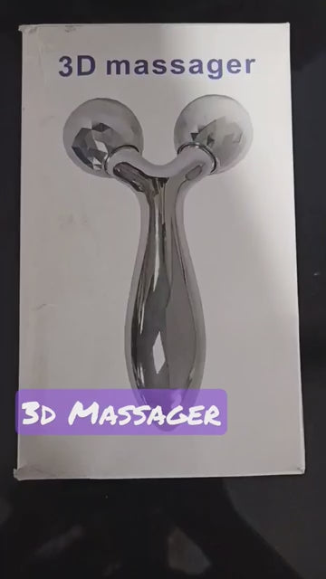 Warmfinity 3D Manual Roller Massager: 360-Degree Face and Body Roller for Skin Lifting and Wrinkle Removal