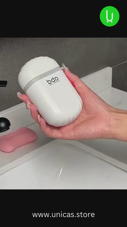 WEZOSHINET Portable Waterproof Soap Box Case | Leakproof Travel Soap Bar Holder with Lid