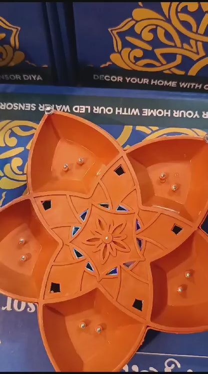TED TECH Panchmukhi Water Sensor LED Diya | 5-in-1 Original Diwali Diya for Festive Decor