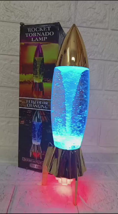 Rocket Tornado Glitter Lamp – Mesmerizing Lighting for Any Space
