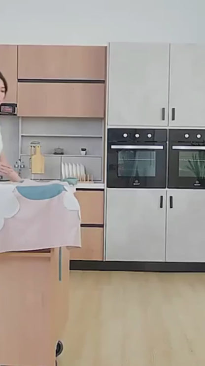 Kitchen Apron for Women with Big Front Pocket Hand-Wiping Waterproof Apron for Kitchen