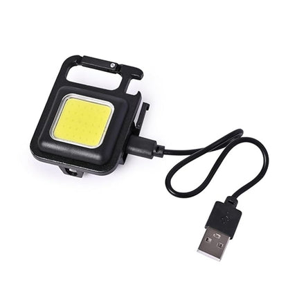 Projects 2000 Lumens LED COB Key Chain Flashlight | Portable USB Rechargeable, Water-Resistant Magnetic Mini Light for Camping & Outdoor Use