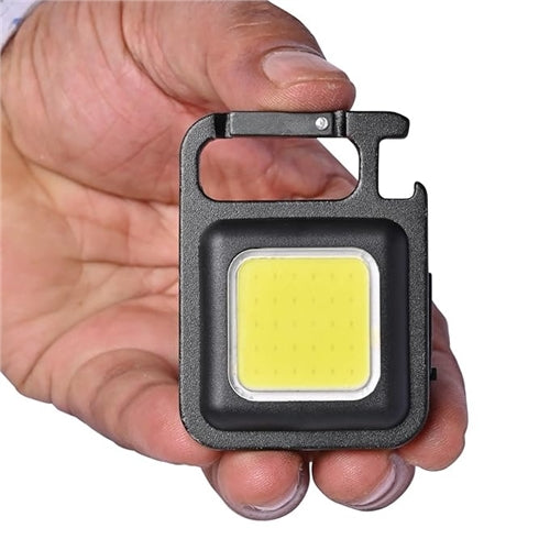 Projects 2000 Lumens LED COB Key Chain Flashlight | Portable USB Rechargeable, Water-Resistant Magnetic Mini Light for Camping & Outdoor Use