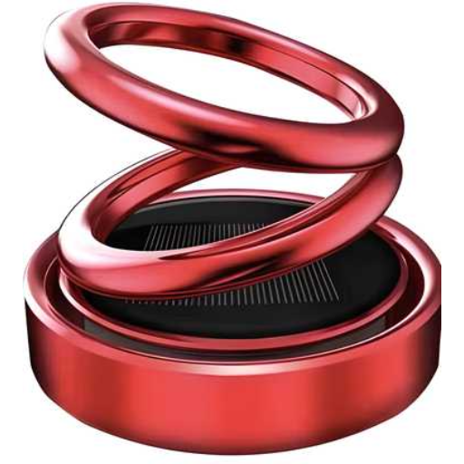 Car/Room Air Freshener- Solar Power Rotating Car/Room Air Freshener Perfume, Long Lasting French Organic Fragrance