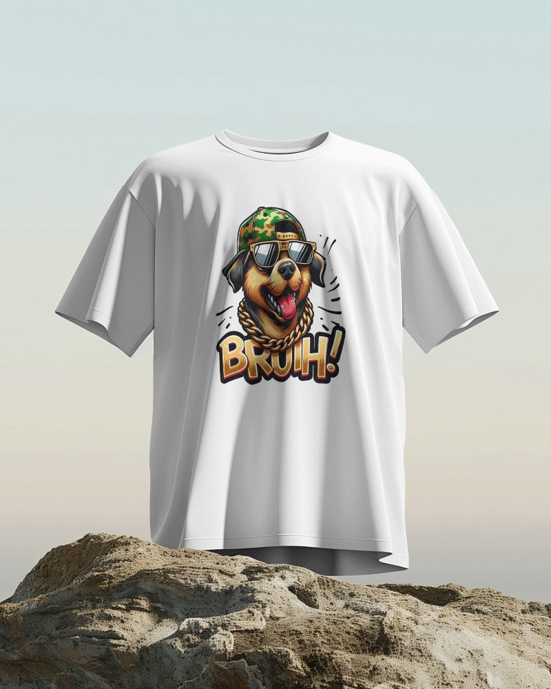 Bruh Dog T-Shirt - Savage and Funny Canine Graphic Tee