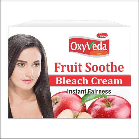 Oxy Veda Fruit Soothe Bleach Cream | Instant Fairness & Radiant Glow.