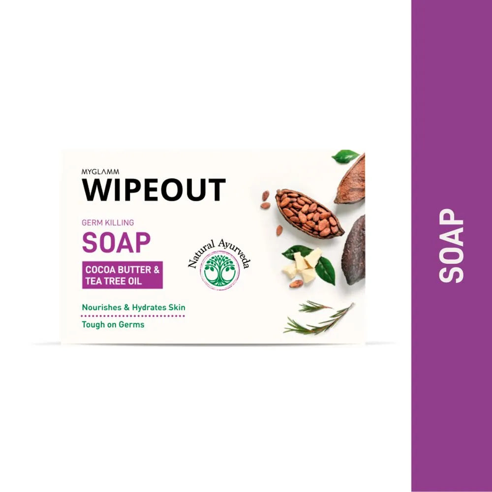 MyGlamm Wipe Out Soap | Cocoa Butter & Tea Tree Oil | Deep Cleansing & Hydrating.