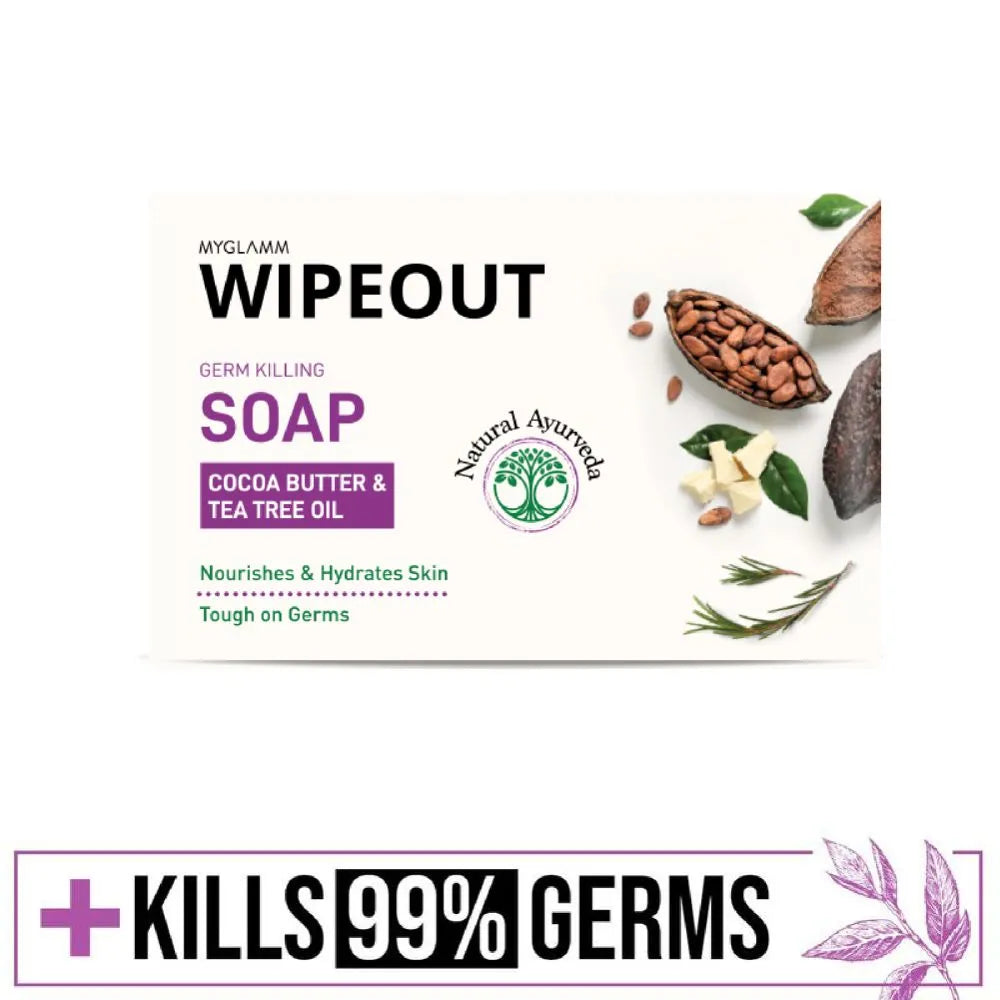 MyGlamm Wipe Out Soap | Cocoa Butter & Tea Tree Oil | Deep Cleansing & Hydrating.